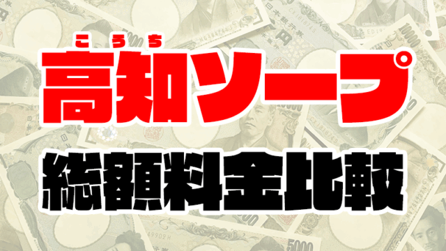 高知ソープの総額 | 1番安い激安店から高級店まで料金を徹底比較【2020年8月最新】