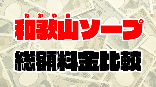和歌山ソープの総額 | 1番安い激安店から高級店まで料金を徹底比較【2020年8月最新】