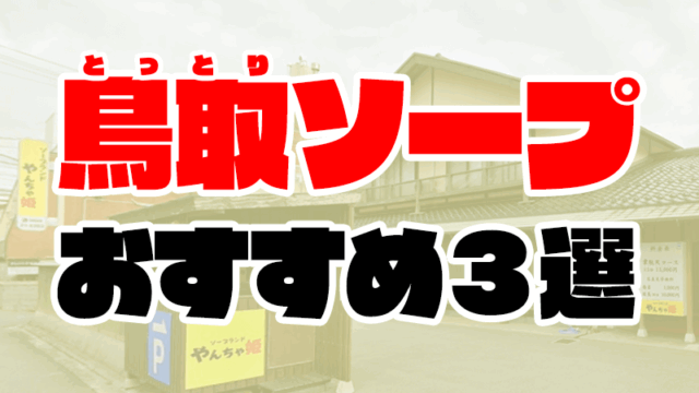 【米子】鳥取のソープおすすめ人気ランキング3選【皆生温泉】